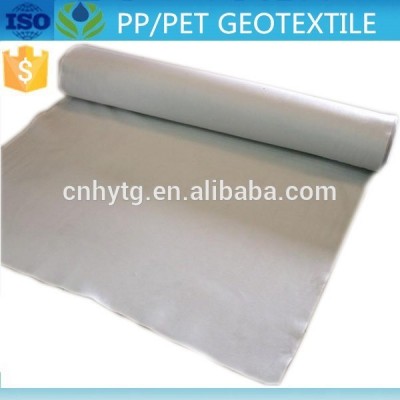 200-600g/m2 PET nonwoven needle punched fabric long/short fiber geotextile